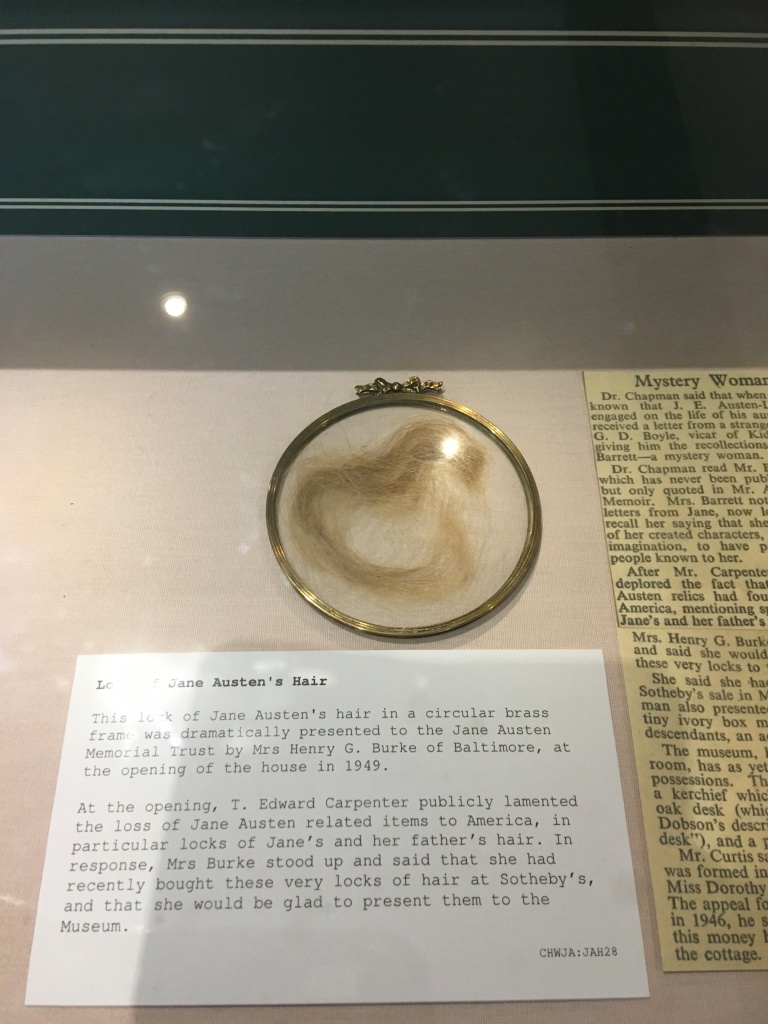 Mourning brooch with lock of Jane Austen's hair